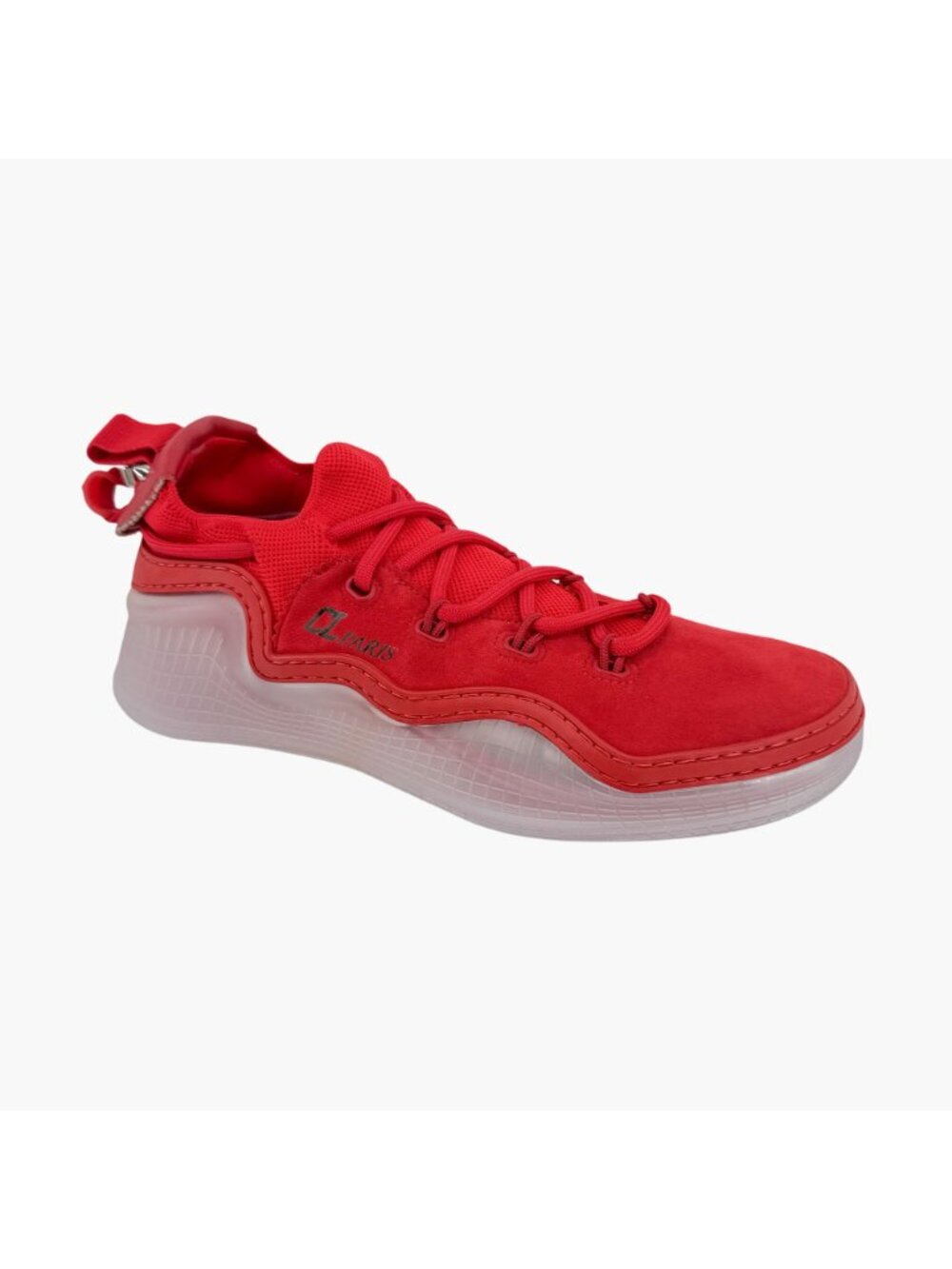 Louboutin Arpoador Drawstring Sock Sneaker Red Suede Size 40 US 10 Women Low Top - Picture 9 of 15